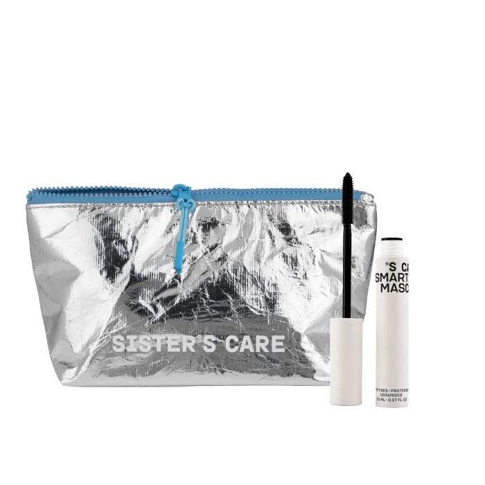 Sisters care bag blue, термотуш care mascara