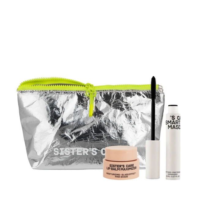 Sisters care bag, термотуш care mascara, бальзам для губ maximizer