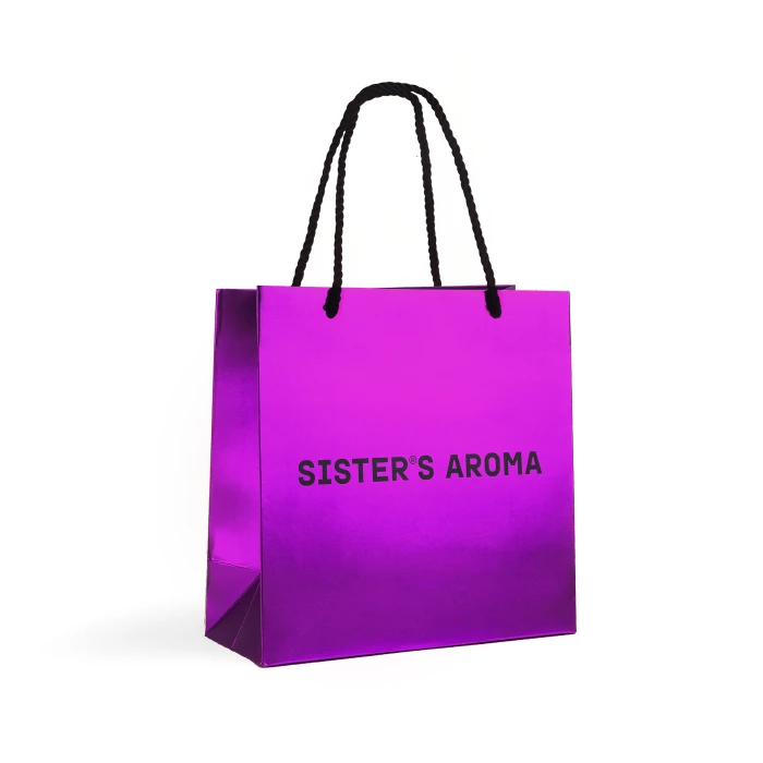 Пакет 22*22, фіолеовий-глянцевий