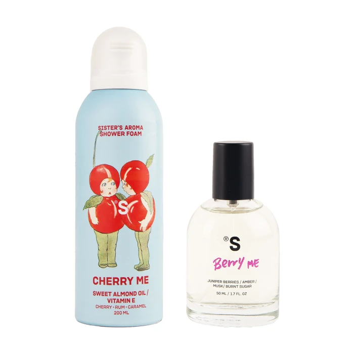 Berry me 50 мл, піна для душу Cherry me 150 мл