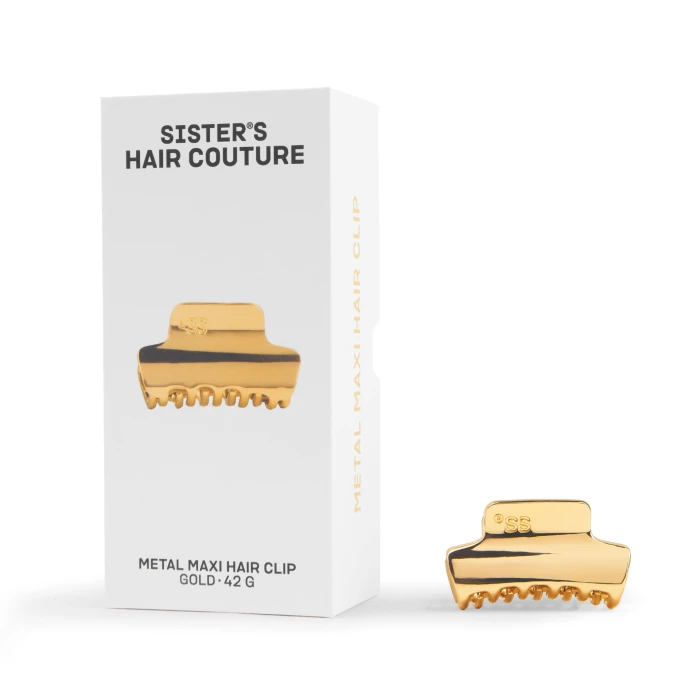 Металева заколка для волосся Gold Maxi