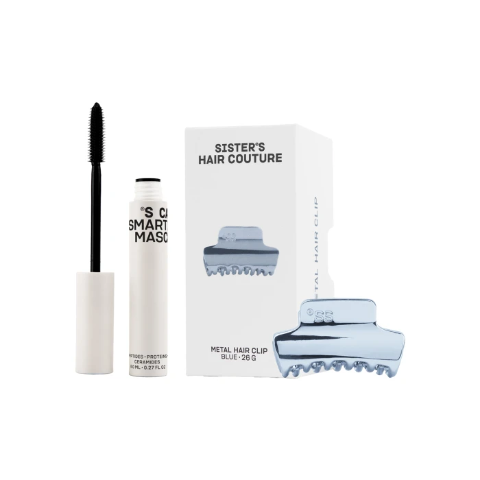 Металлическая заколка для волос Blue, термотушь Care Mascara