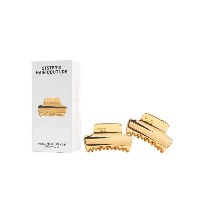Металлическая заколка для волос Gold Maxi 2 единицы