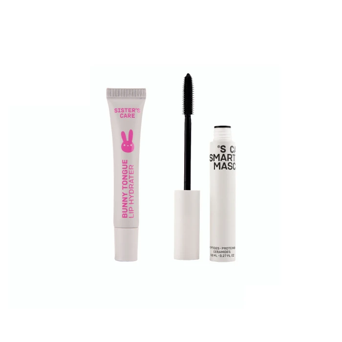 Бальзам для губ BUNNY TONGUE , термотуш care mascara
