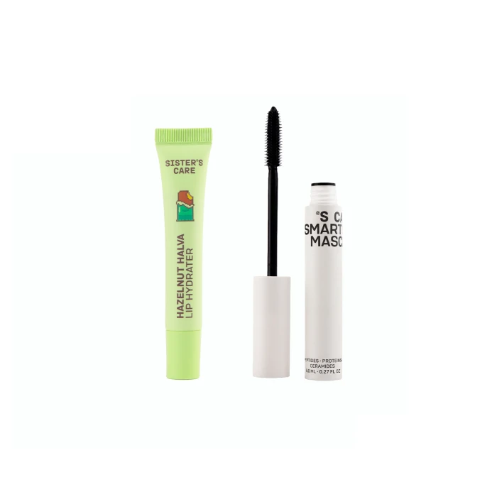 Бальзам для губ HALVA , термотуш care mascara