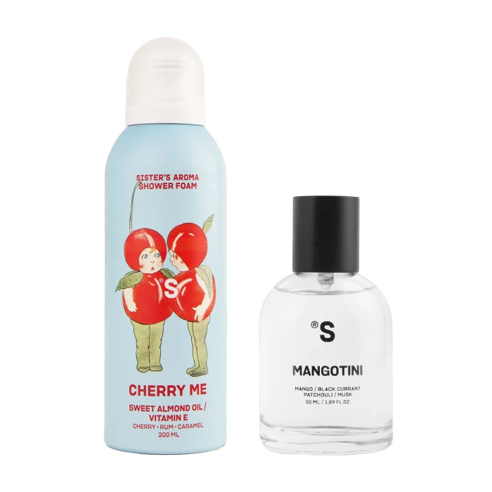 Mangotini  50 мл, піна для тіла Cherry me 150 мл