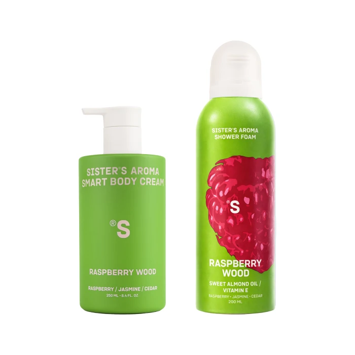 Raspberry wood: пена для душу, та лосьйон для тела