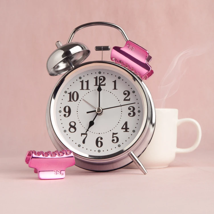Металева заколка для волосся Pink