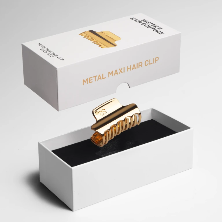 Металева заколка для волосся Gold Maxi