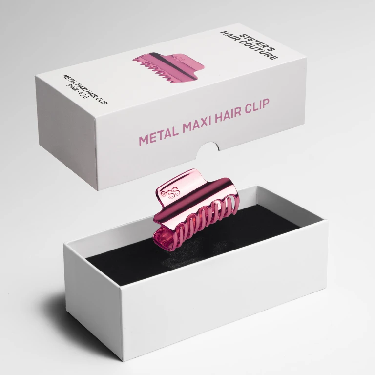Металічна заколка для волосся Pink Maxi