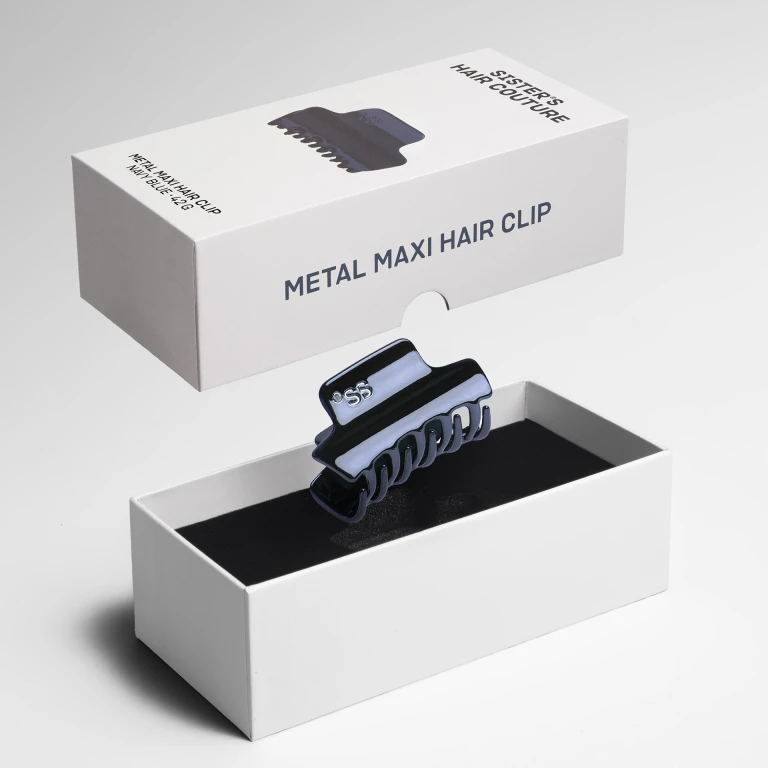 Металева заколка для волосся Navy Blue Maxi