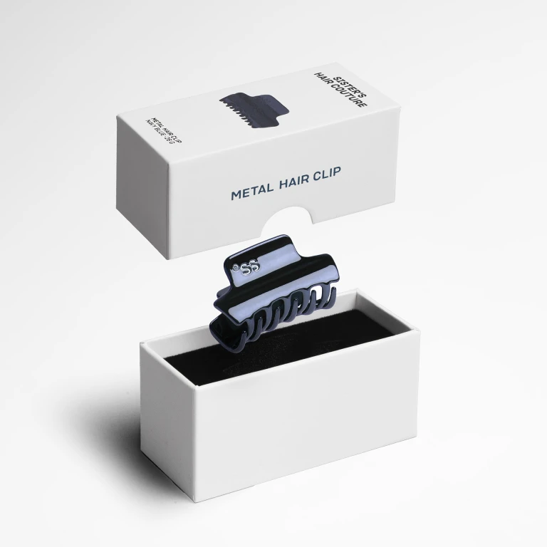 Металева заколка для волосся Navy blue